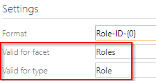 Select facet and element types