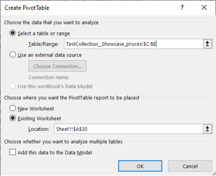 Create your first ODS2 report in excel